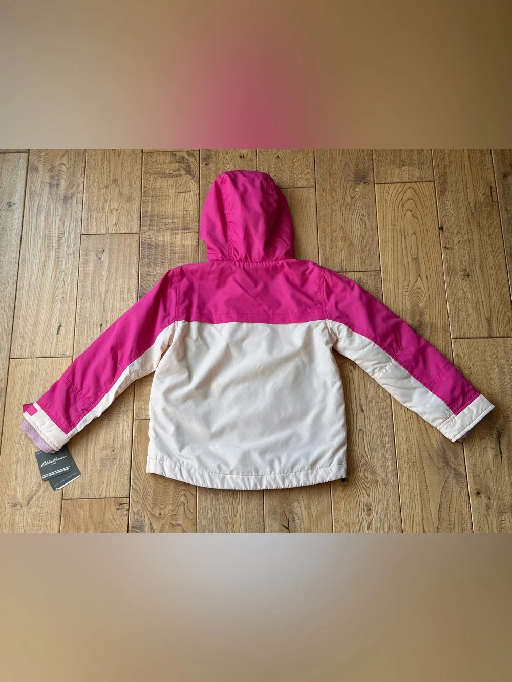 NEW Eddie Bauer Girls Colorblock Fleece Lined Jacket size 5